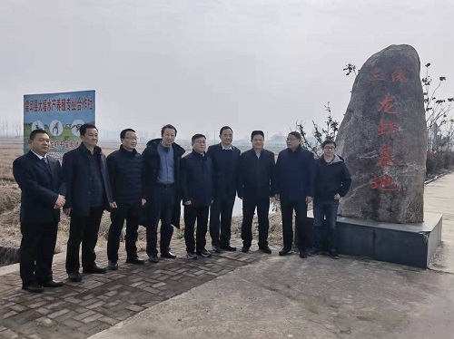 上海海洋大学领导到六安市霍邱县调研