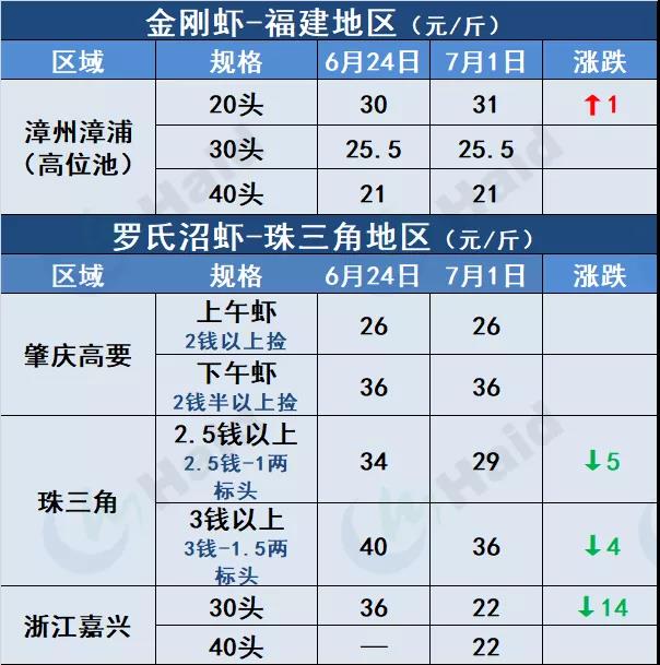 虾价行情 | 上涨啦！珠三角普遍回涨，其他多地虾价也开始上涨了！