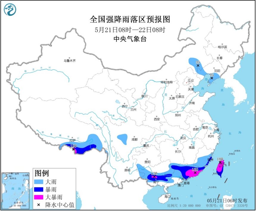 暴雨黄色预警持续 华南地区仍有强降水