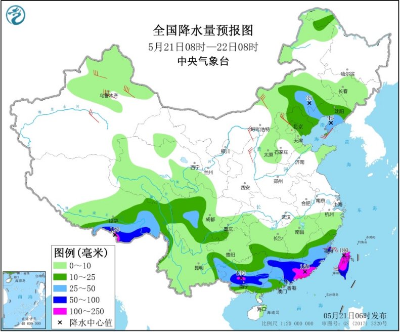 暴雨黄色预警持续 华南地区仍有强降水