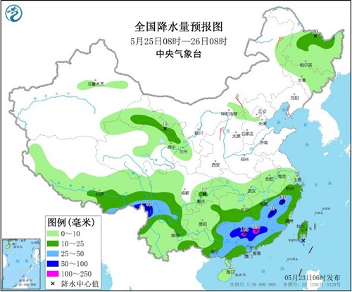 南方地区将有较强降雨 东北华北频现阵雨或雷阵雨