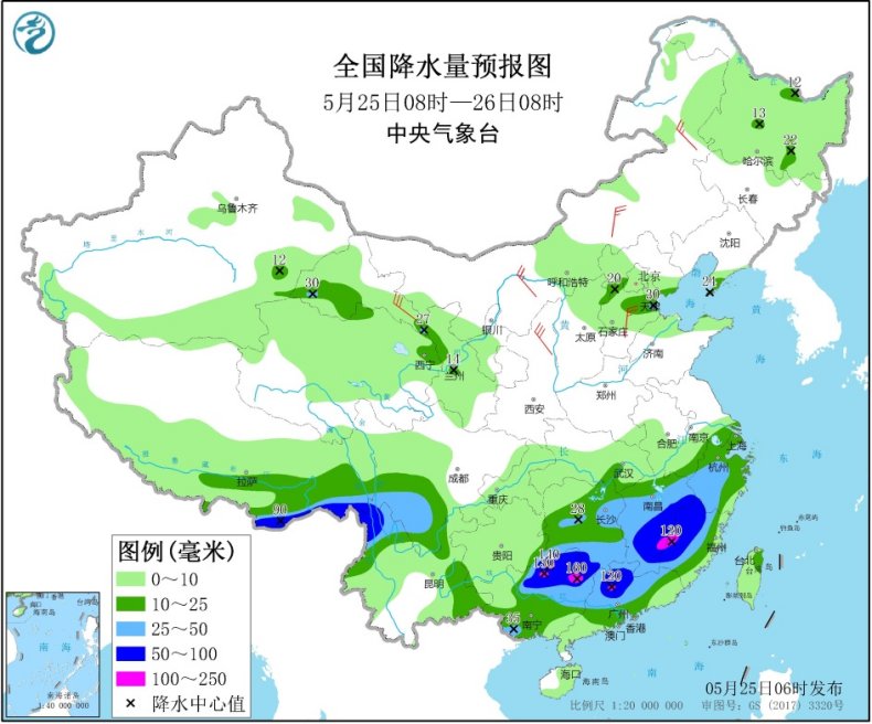 江南华南等地有较强降水 东北地区等地多阵雨天气