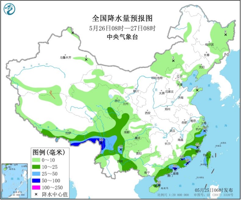 江南华南等地有较强降水 东北地区等地多阵雨天气