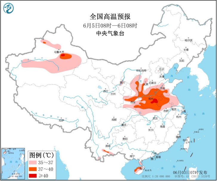 江南等地强降雨一发不可收拾 华北黄淮水少温高