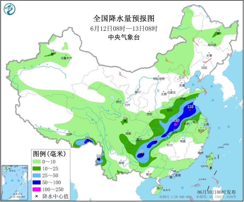 广西江西浙江福建需警惕强降雨 明日南方降雨减弱