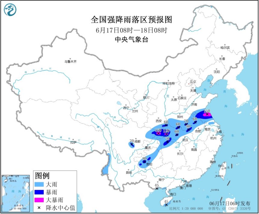 川陕苏皖等地强降雨持续 江南华北等地需注意防暑降温