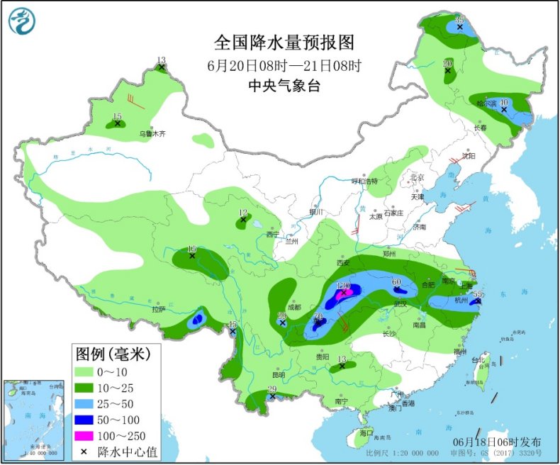 江南北部等地有强降雨 江南等地高温天气持续