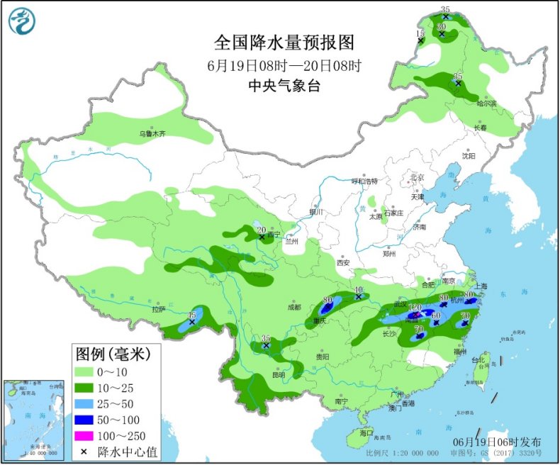 贵州湖南至长江中下游将有较强降雨 华北等地高温再现