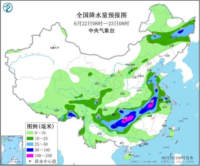 长江中下游等地有强降雨 华北等地将有高温天气