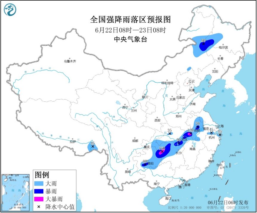 长江中下游等地有持续强降雨 东北地区等地多降雨