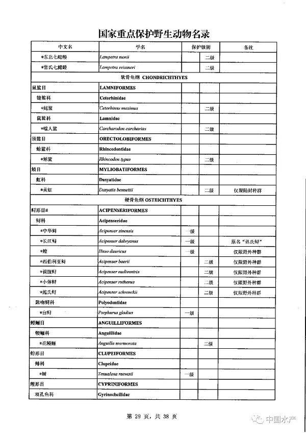 名录来了！调整后的《国家重点保护野生动物名录》正式公布