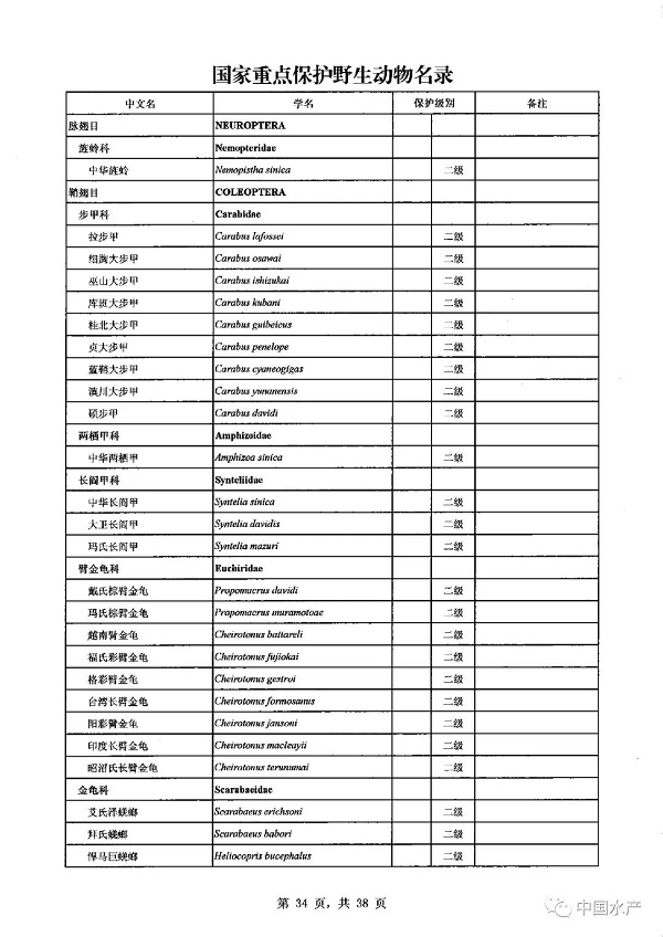 名录来了！调整后的《国家重点保护野生动物名录》正式公布