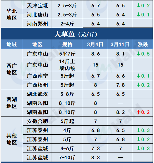 鱼价行情 | 加工厂抢鱼！罗非价格全线上涨，其他鱼怎么样呢？