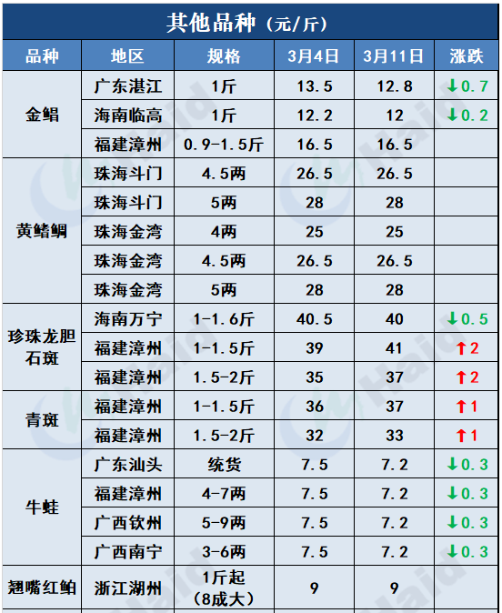 鱼价行情 | 加工厂抢鱼！罗非价格全线上涨，其他鱼怎么样呢？