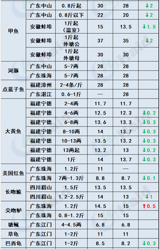 鱼价行情 | 疫情+节日影响，鱼价有波动！各品种当下价格如何？