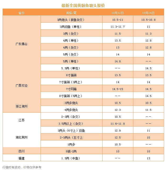 全线跌！新鱼大量上市冲击市场，鱼卖不动？ | 黄颡鱼行情播报