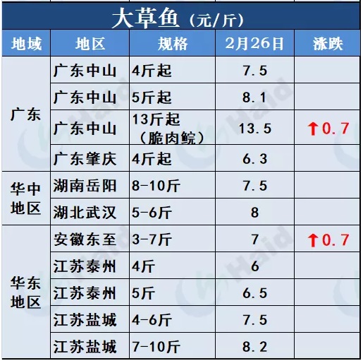 鱼价行情 | 草鱼种5.9元/斤！听说有人还想搏一把！